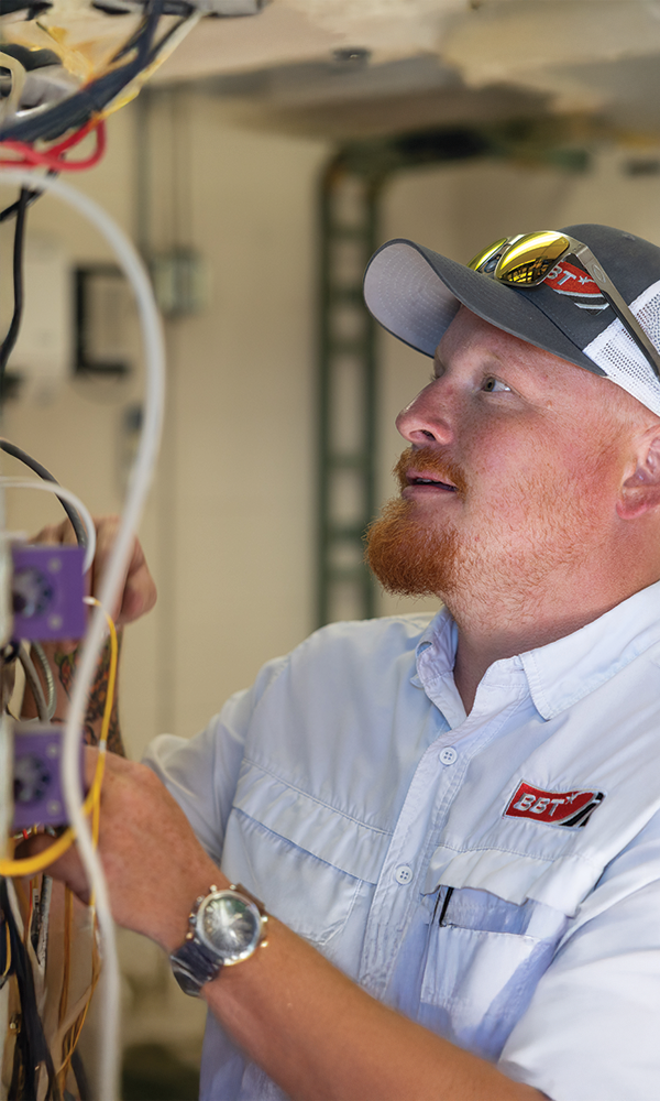 Technician Setting Up Wifi