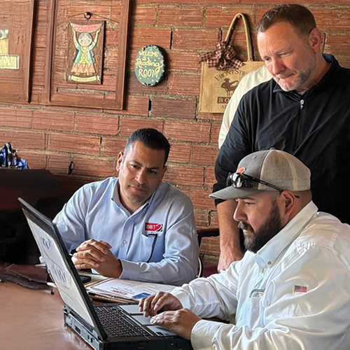 Business Owner looking at BBT PBX Interface